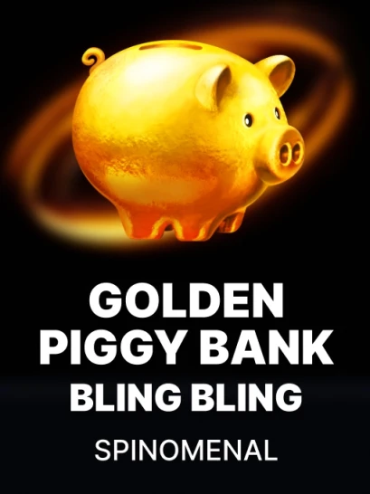 Golden Piggy Bank - Bling Bling